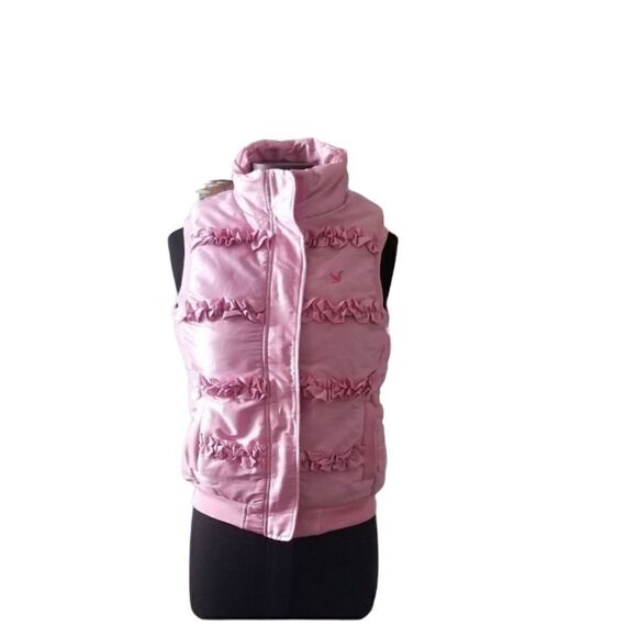 SNOZU Pink Girls Puffer Vest - Picture 1 of 8